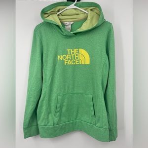 The North Face Pullover Hoodie Sweatshirt, Women Sz LG, Retro Green Terry